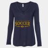 Women's Flowy Long Sleeve V-Neck Tee Thumbnail