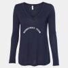 Women's Flowy Long Sleeve V-Neck Tee Thumbnail