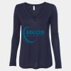 Women's Flowy Long Sleeve V-Neck Tee Thumbnail