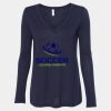 Women's Flowy Long Sleeve V-Neck Tee Thumbnail