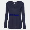 Women's Flowy Long Sleeve V-Neck Tee Thumbnail