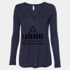 Women's Flowy Long Sleeve V-Neck Tee Thumbnail