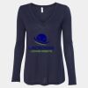 Women's Flowy Long Sleeve V-Neck Tee Thumbnail