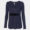 Women's Flowy Long Sleeve V-Neck Tee Thumbnail