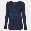 Women's Flowy Long Sleeve V-Neck Tee Thumbnail
