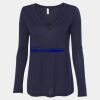 Women's Flowy Long Sleeve V-Neck Tee Thumbnail