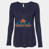 Women's Flowy Long Sleeve V-Neck Tee Thumbnail