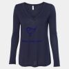 Women's Flowy Long Sleeve V-Neck Tee Thumbnail