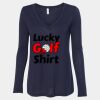 Women's Flowy Long Sleeve V-Neck Tee Thumbnail