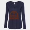 Women's Flowy Long Sleeve V-Neck Tee Thumbnail