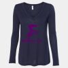 Women's Flowy Long Sleeve V-Neck Tee Thumbnail