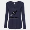 Women's Flowy Long Sleeve V-Neck Tee Thumbnail