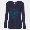 Women's Flowy Long Sleeve V-Neck Tee Thumbnail