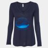 Women's Flowy Long Sleeve V-Neck Tee Thumbnail