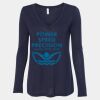 Women's Flowy Long Sleeve V-Neck Tee Thumbnail