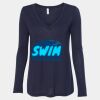 Women's Flowy Long Sleeve V-Neck Tee Thumbnail