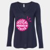 Women's Flowy Long Sleeve V-Neck Tee Thumbnail