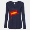 Women's Flowy Long Sleeve V-Neck Tee Thumbnail