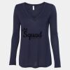 Women's Flowy Long Sleeve V-Neck Tee Thumbnail