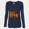 Women's Flowy Long Sleeve V-Neck Tee Thumbnail