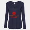 Women's Flowy Long Sleeve V-Neck Tee Thumbnail