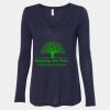 Women's Flowy Long Sleeve V-Neck Tee Thumbnail
