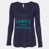 Women's Flowy Long Sleeve V-Neck Tee Thumbnail