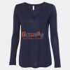 Women's Flowy Long Sleeve V-Neck Tee Thumbnail