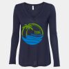 Women's Flowy Long Sleeve V-Neck Tee Thumbnail