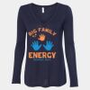 Women's Flowy Long Sleeve V-Neck Tee Thumbnail