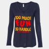 Women's Flowy Long Sleeve V-Neck Tee Thumbnail