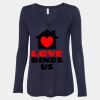 Women's Flowy Long Sleeve V-Neck Tee Thumbnail