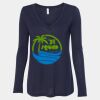 Women's Flowy Long Sleeve V-Neck Tee Thumbnail