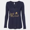 Women's Flowy Long Sleeve V-Neck Tee Thumbnail