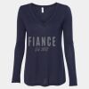 Women's Flowy Long Sleeve V-Neck Tee Thumbnail
