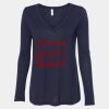 Women's Flowy Long Sleeve V-Neck Tee Thumbnail