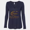 Women's Flowy Long Sleeve V-Neck Tee Thumbnail