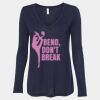 Women's Flowy Long Sleeve V-Neck Tee Thumbnail