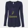 Women's Flowy Long Sleeve V-Neck Tee Thumbnail