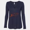 Women's Flowy Long Sleeve V-Neck Tee Thumbnail