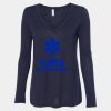 Women's Flowy Long Sleeve V-Neck Tee Thumbnail
