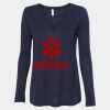 Women's Flowy Long Sleeve V-Neck Tee Thumbnail
