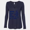 Women's Flowy Long Sleeve V-Neck Tee Thumbnail