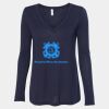 Women's Flowy Long Sleeve V-Neck Tee Thumbnail