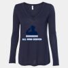 Women's Flowy Long Sleeve V-Neck Tee Thumbnail