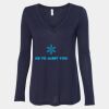 Women's Flowy Long Sleeve V-Neck Tee Thumbnail