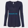 Women's Flowy Long Sleeve V-Neck Tee Thumbnail