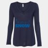 Women's Flowy Long Sleeve V-Neck Tee Thumbnail