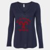 Women's Flowy Long Sleeve V-Neck Tee Thumbnail