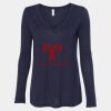 Women's Flowy Long Sleeve V-Neck Tee Thumbnail